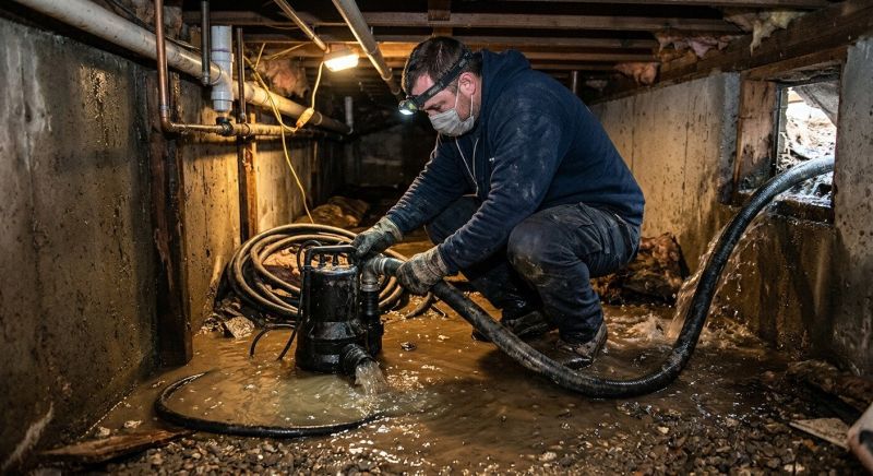 Crawlspace Water Cleanup in Chandler, AZ