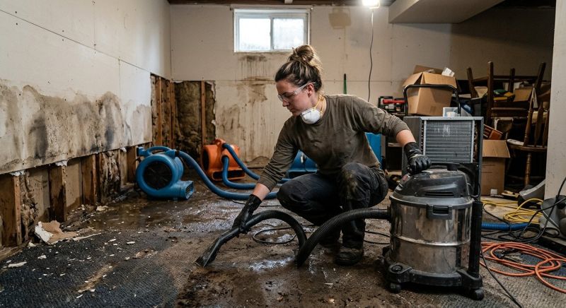 Flooded Basement Cleanup in Gilbert, AZ